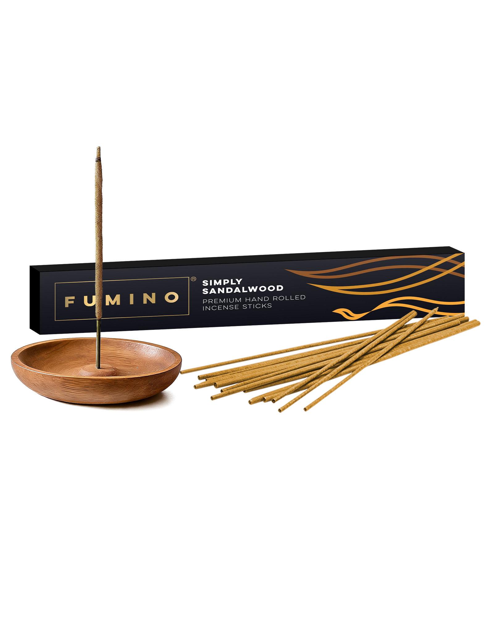 Simply Sandalwood Incense Sticks – Pack of 14 – Fumino UK Home Fragrance