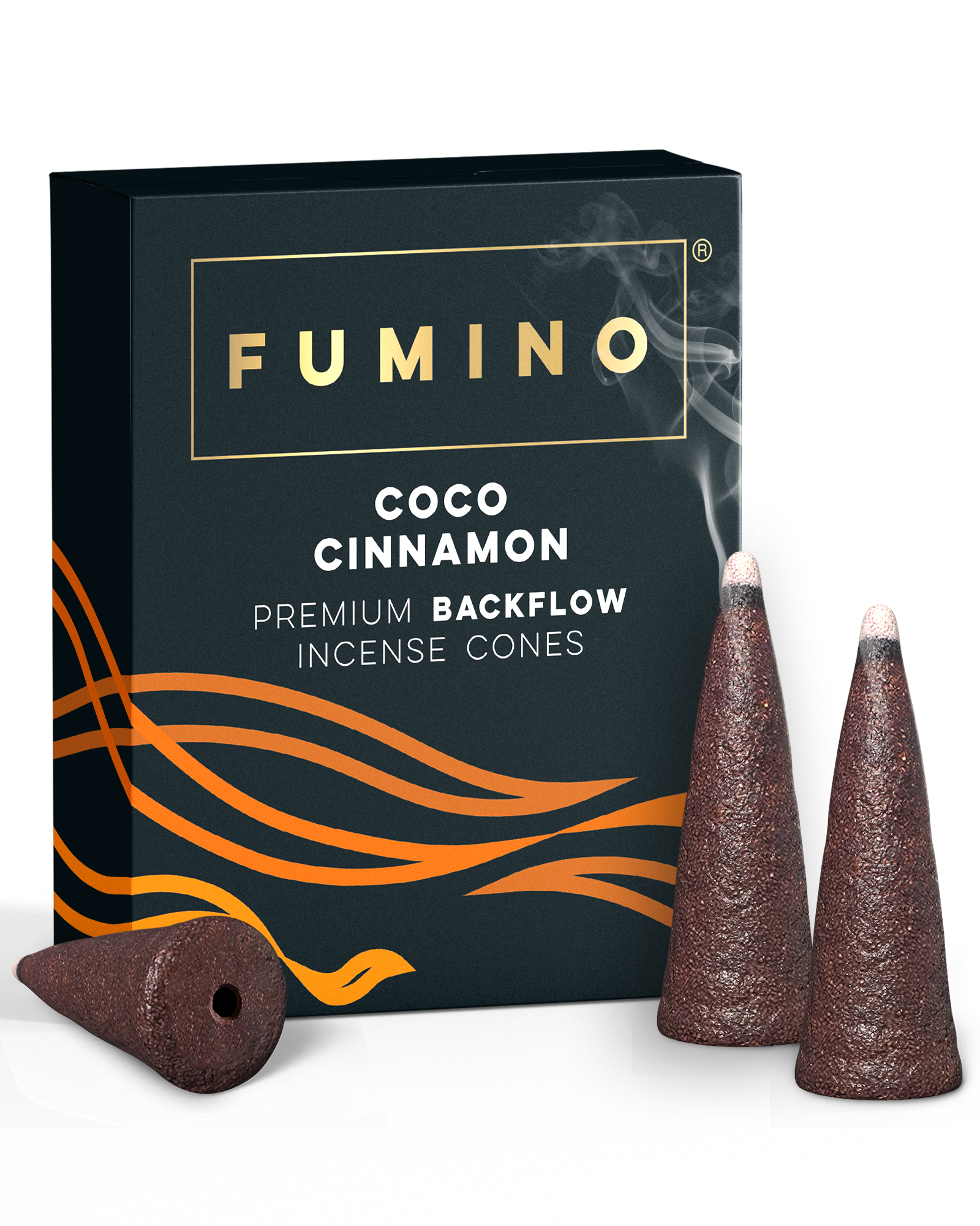 Coco Cinnamon Backflow Incense Cones – Pack of 15 – Fumino UK Home Fragrance