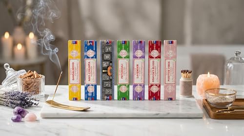 Satya Floral Gift Set – 7 × 15g — genuine Satya incense sticks