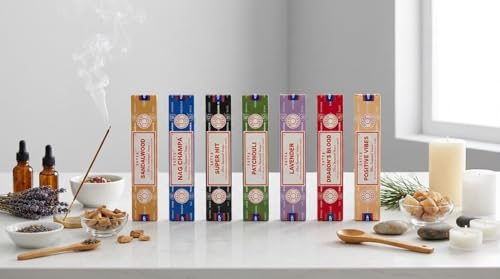 Satya Floral Gift Set – 7 × 15g — genuine Satya incense sticks