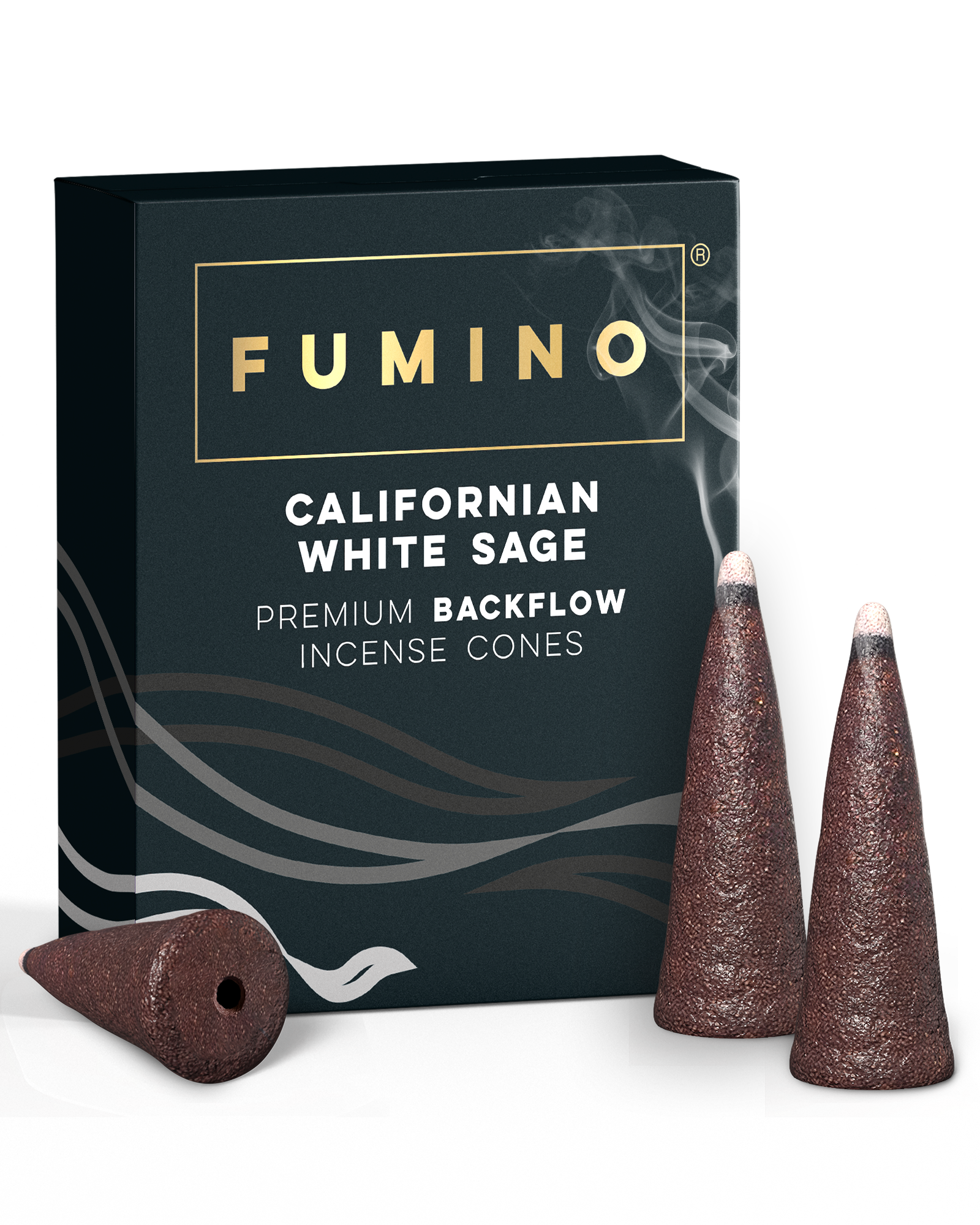 Californian White Sage Backflow Incense Cones – Pack of 15 – Fumino UK Home Fragrance