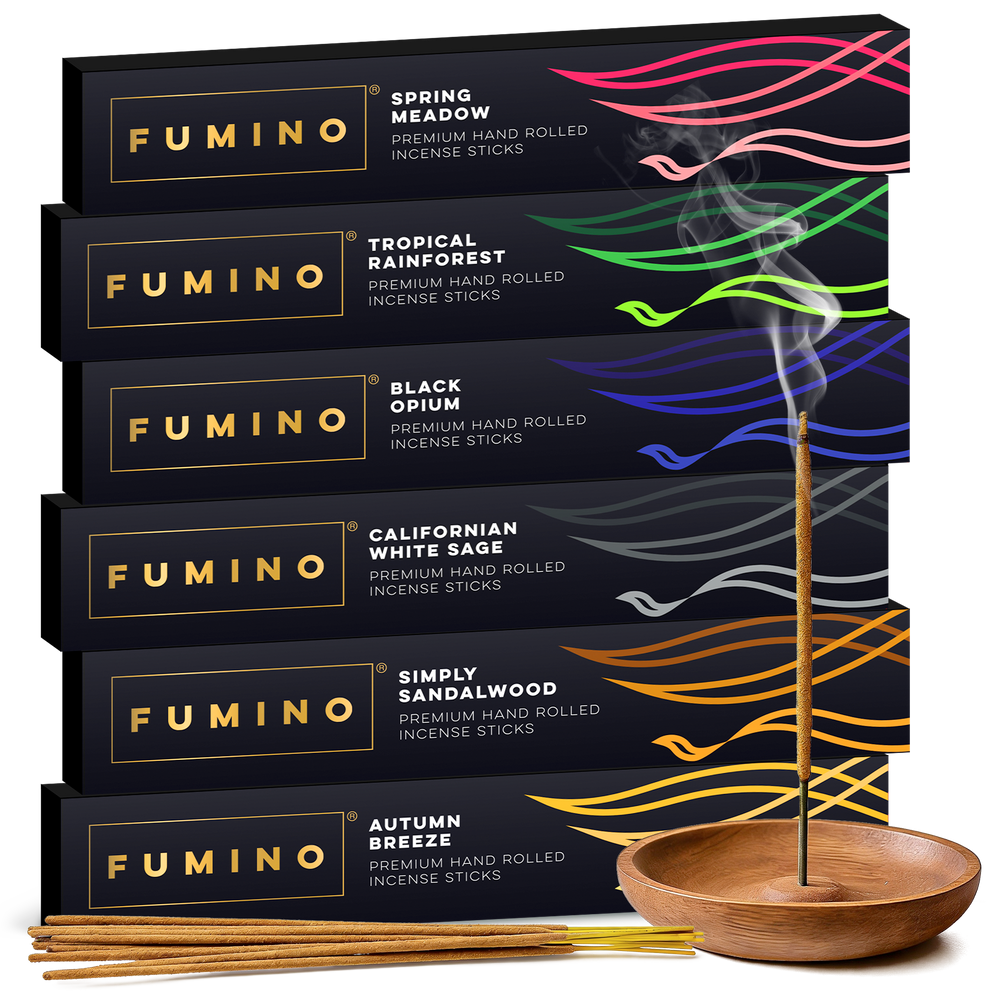 Essentials Incense Sticks Bundle | 6 Fragrances, 84 Sticks | Gift S...