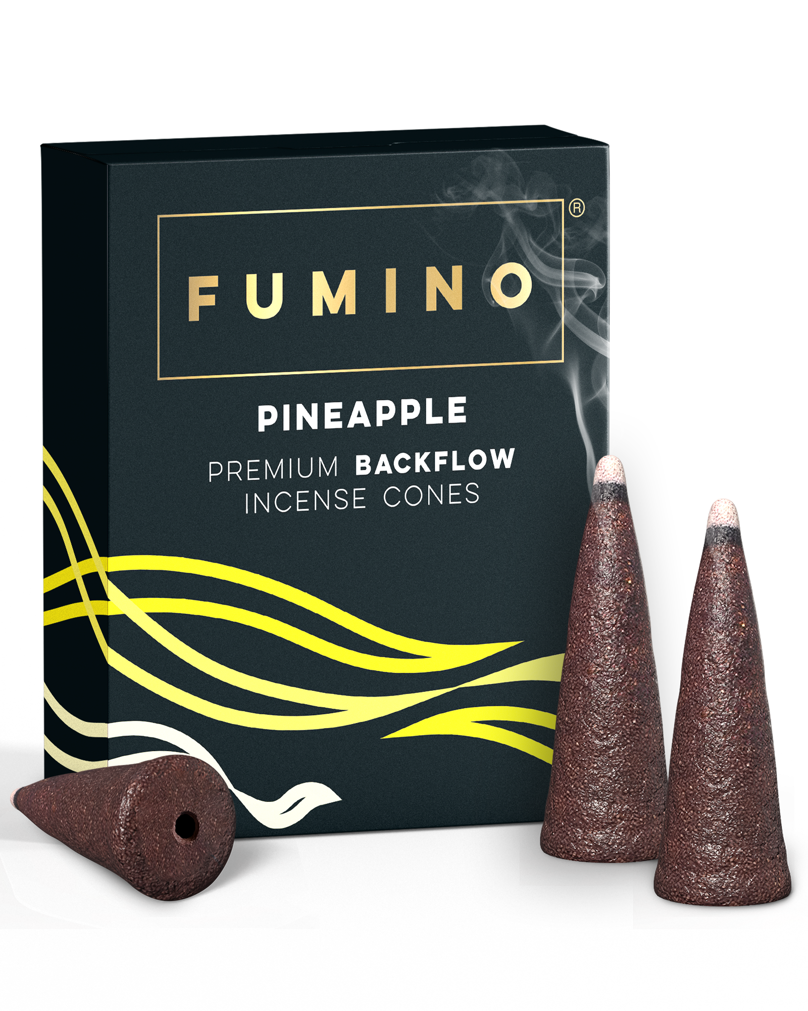 Pineapple Backflow Incense Cones – Pack of 15 – Fumino UK Home Fragrance