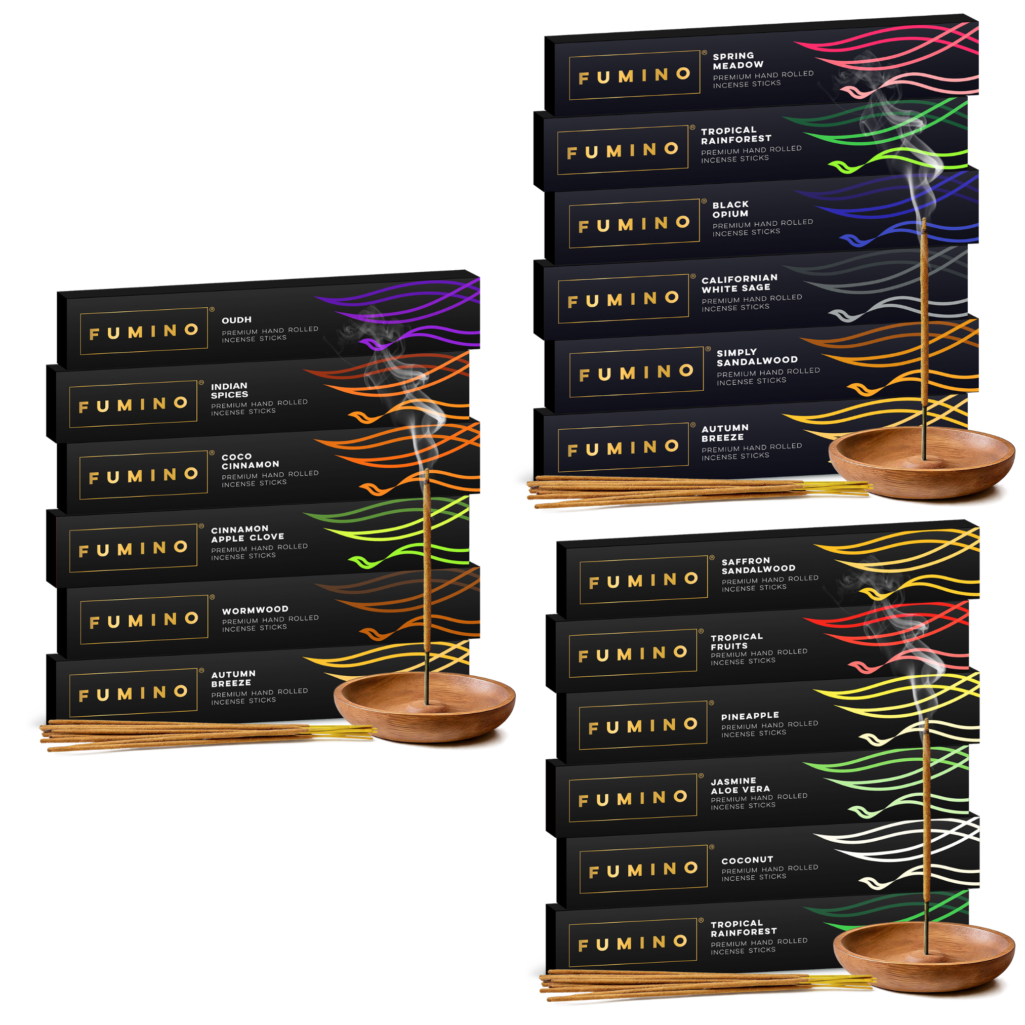 Incense Sticks Mega Bundle – All 16 Fragrances – Fumino UK Home Fragrance